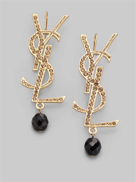 ladies saint laurent earrings